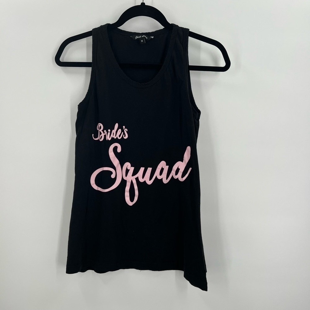 Just Love “Bride Squad” Sleeveless Top Ladies Medium